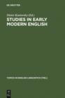 Image for Studies in Early Modern English : 13