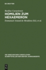 Image for Homilien zum Hexaemeron