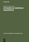 Image for Studies in German Grammar
