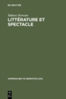 Image for Litterature et spectacle