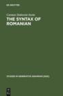 Image for The Syntax of Romanian: Comparative Studies in Romance : 40