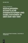 Image for Sozialwissenschaftliche Dissertationen und Habilitationen in der DDR 1951-1991: Eine Dokumentation