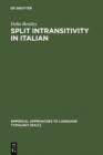 Image for Split intransitivity in Italian