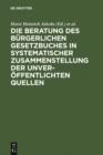 Image for Materialien zur Entstehungsgeschichte des BGB: Einfuhrung, Biographien, Materialien