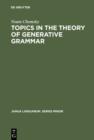 Image for Topics in the Theory of Generative Grammar : 56