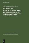 Image for Syntactic Structures and Morphological Information