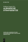 Image for Albanische Strafgesetze