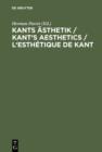 Image for Kants Asthetik / Kant&#39;s Aesthetics / L&#39;esthetique de Kant