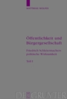 Image for Offentlichkeit und Burgergesellschaft: Friedrich Schleiermachers politische Wirksamkeit. Schleiermacher-Studien. Band 1