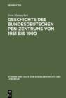 Image for Geschichte des bundesdeutschen PEN-Zentrums von 1951 bis 1990