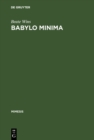 Image for Babylo minima: Mailand in der Erzahlliteratur des spaten Ottocento