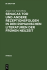 Image for Senacas Tod und andere Rezeptionsfolgen in den romanischen Literaturen der fruhen Neuzeit : 14