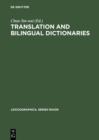 Image for Translation and Bilingual Dictionaries