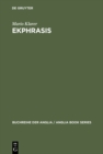 Image for Ekphrasis: Bildbeschreibung als Reprasentationstheorie bei Spenser, Sidney, Lyly und Shakespeare