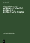 Image for German: Syntactic Problems - Problematic Syntax : 374