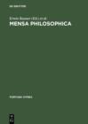 Image for Mensa philosophica: Faksimile und Kommentar