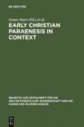 Image for Early Christian Paraenesis in Context