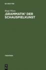 Image for &#39;Grammatik&#39; der Schauspielkunst: Die Inszenierung der Geschlechter in Goethes klassischem Theater : 31