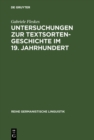 Image for Untersuchungen zur Textsortengeschichte im 19. Jahrhundert: Am Beispiel der ersten deutschen Eisenbahnen