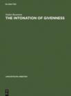 Image for The Intonation of Givenness: Evidence from German