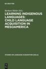 Image for Learning Indigenous Languages: Child Language Acquisition in Mesoamerica