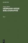 Image for Hermann Hesse Bibliographie: Sekundarliteratur 1899-2007