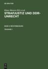 Image for Strafjustiz und DDR-Unrecht. Band 5: Rechtsbeugung. Teilband 1
