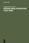 Image for Moser-Bibliographie 1730-1990