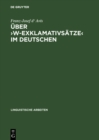 Image for Uber &amp;#x203A;w-Exklamativsatze&amp;#x2039; im Deutschen : 429