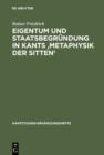 Image for Eigentum und Staatsbegrundung in Kants &#39;Metaphysik der Sitten&#39; : 146