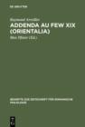 Image for Addenda au FEW XIX (Orientalia) : 298