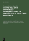Image for Seccion 7: Linguistica aplicada. Seccion 8: Historia de la linguistica. Mesas redondas