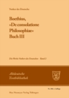 Image for Boethius, De consolatione Philosophiae: Buch III