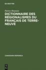 Image for Dictionnaire des regionalismes du francais de Terre-Neuve
