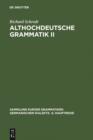 Image for Althochdeutsche Grammatik II: Syntax