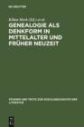 Image for Genealogie als Denkform in Mittelalter und Fruher Neuzeit : 80