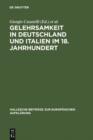 Image for Gelehrsamkeit in Deutschland und Italien im 18. Jahrhundert: Letterati, erudizione e societa scientifiche negli spazi italiani e tedeschi del &#39;1700