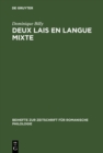 Image for Deux lais en langue mixte: Le lai Markiol et le lai Nompar