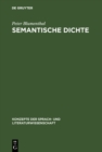 Image for Semantische Dichte: Assoziativitat in Poesie Und Werbesprache