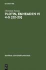 Image for Plotin, Enneaden VI 4-5 [22-23]: Ein Kommentar