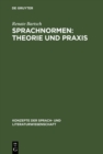 Image for Sprachnormen: Theorie und Praxis: Studienausgabe