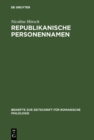 Image for Republikanische Personennamen: Eine anthroponymische Studie zur Franzosischen Revolution