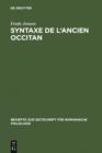 Image for Syntaxe de l&#39;ancien occitan : 257