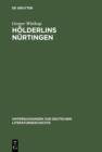 Image for Holderlins Nurtingen: Lebenswelt und literarischer Entwurf