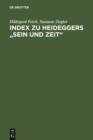 Image for Index zu Heideggers &quot;Sein und Zeit&quot;