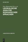 Image for Lexikalische Analyse romanischer Sprachen : 353