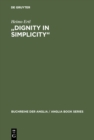 Image for &quot;Dignity in Simplicity&quot;: Studien zur Prosaliteratur des englischen Methodismus im 18. Jahrhundert