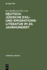 Image for Deutsch-judische Exil- und Emigrationsliteratur im 20. Jahrhundert