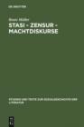 Image for Stasi - Zensur - Machtdiskurse: Publikationsgeschichten und Materialien zu Jurek Beckers Werk