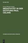 Image for Negativitat in der Dichtung Paul Celans